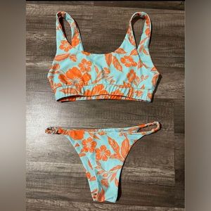 Kulani Kinis Bikini - Malibu Teal/Orange